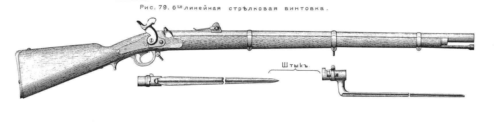 Русская 6 линейная дульнозарядная винтовка образца 1856 года